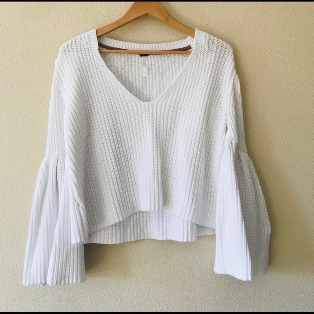 Free People Damsel Bell Sleeve Sweater